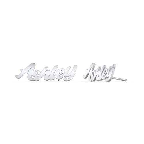 Personalized Name Stud Earrings