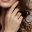 Heart Bypass Ring – 18K Gold Plated Silver with Ruby