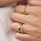 Double Heart Gemstone Ring with Accents