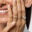 3 Stone Cushion Cut Duchess Ring
