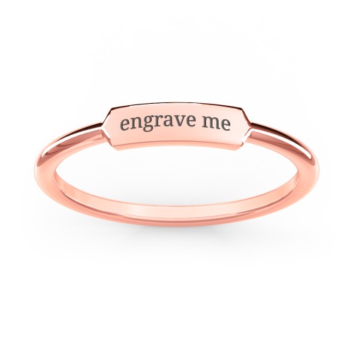 Engravable Bar Ring