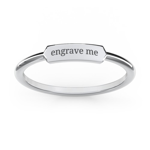Engravable Bar Ring