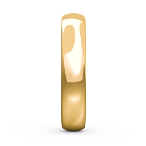 Classic Half Round Wedding Band - 4mm Width