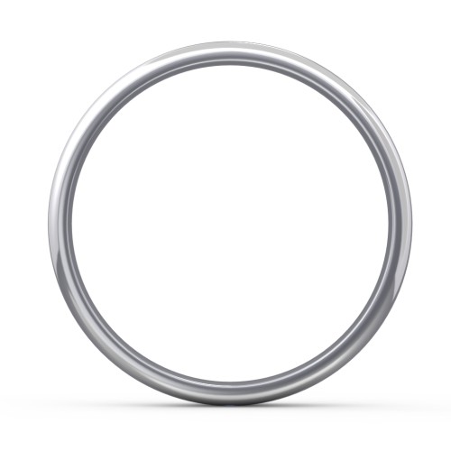 Classic Half Round Wedding Band - 4mm Width – Sterling Silver