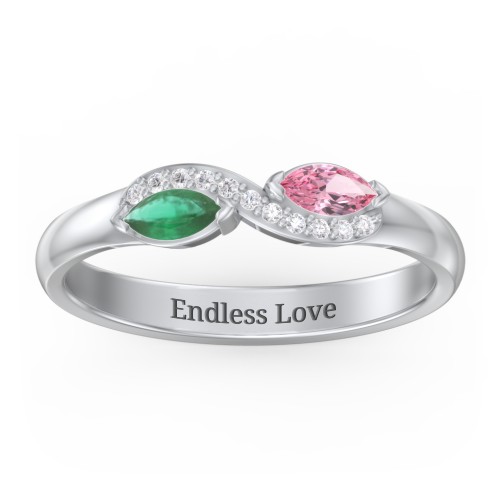 Infinity Marquise Ring with Accents