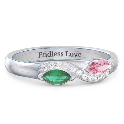Infinity Marquise Ring with Accents