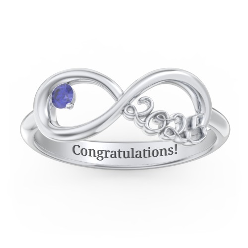 2025 Infinity Ring with Birthstone