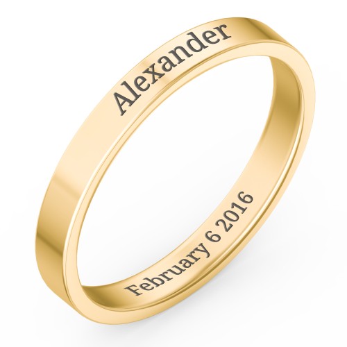Engravable Stacking Ring