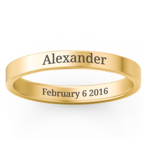 Engravable Stacking Ring