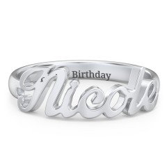 Personalized Name Ring