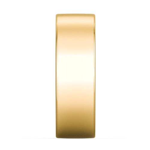 Men's Classic Flat Wedding Band - 7mm Width