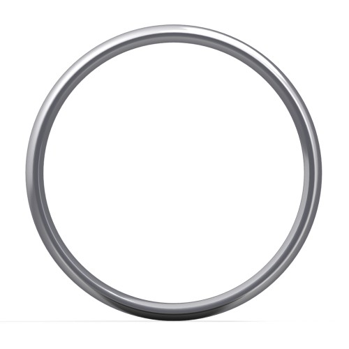 Men's Half Round Comfort Fit Wedding Band - 7mm Width