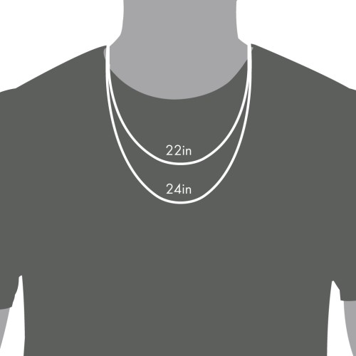 Men's Engravable Disc Necklace