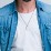Men's Engravable Guitar Pick Necklace with Gemstone – Sterling Silver with Blue Sapphire