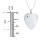 Men's Engravable Guitar Pick Necklace with Gemstone – 10K White Gold with Blue Sapphire