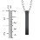 Men’s Engravable Vertical 3D Bar Necklace