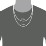 Men's Enamel Gothic Initial Necklace