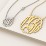 Monogram Name Pendant