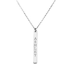 Vertical Bar Pendant – 10K Yellow Gold