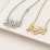 Stylized Name Necklace – 10K White Gold