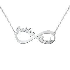 Infinite Love Name Necklace – Sterling Silver
