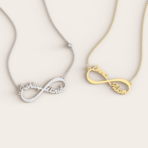 Infinite Love Name Necklace – Sterling Silver