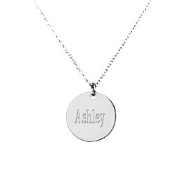 Charmed Name Disc Pendant