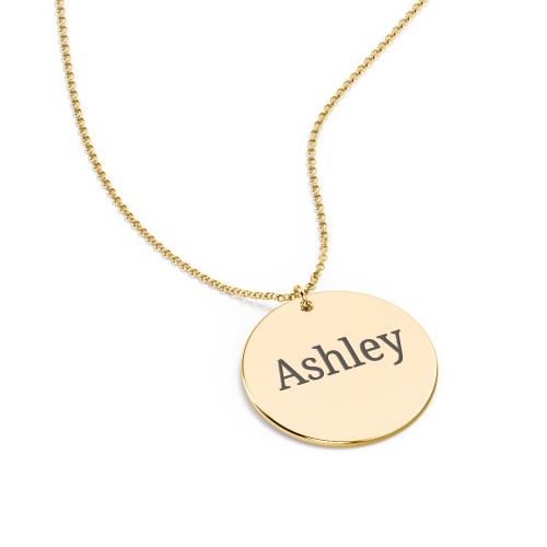 Charmed Name Disc Pendant