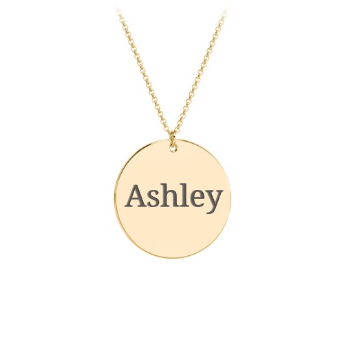 Charmed Name Disc Pendant