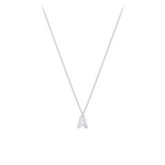 Initial Necklace with 1 Letter - Modern