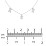 Initial Necklace with 6 Letters - Modern – 10K White Gold