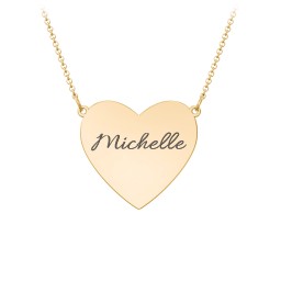 Call It A Crush Heart Necklace in 18K Gold Plated Silver