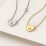 Engravable Heart Charm Necklace