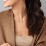Initials Necklace with Lightning Bolt Charm – 10K White Gold