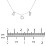 Modern Heart Initial Necklace – 10K White Gold