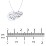 Engravable Mama Bear & 3 Cub Disc Necklace – 10K White Gold