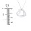 Engravable Interlocking Double Heart Pendant – 10K White Gold