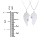 Engravable Split Heart Couples Necklace Set with Birthstones – Sterling Silver with Ruby and Blue Sapphire