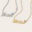 Personalized Name Necklace with Cold Enamel Heart