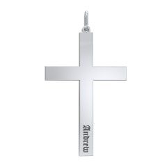 Men's Classic Engravable Cross Pendant – 10K Yellow Gold