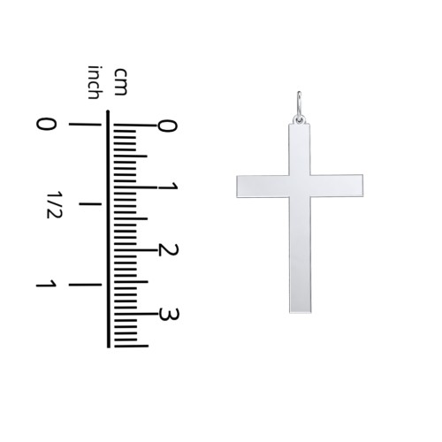Men's Classic Engravable Cross Pendant – 10K Yellow Gold