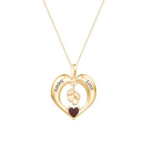 Precious Gift Baby Feet Charm Pendant