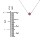 Bezel Set 3mm Gemstone Pendant – 10K Yellow Gold with Ruby