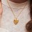 Engravable Heart Photo Locket Necklace