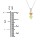 Engravable Generations Stacking Hearts Pendant - 2 – 10K White Gold with Peridot and Citrine