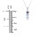 Engravable Generations Stacking Hearts Pendant - 3 – 10K White Gold with Pink Tourmaline, Aquamarine, and Cubic Zirconia