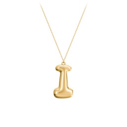 Custom Bubble Initial Necklace