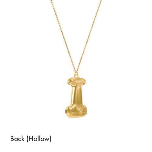 Custom Bubble Initial Necklace
