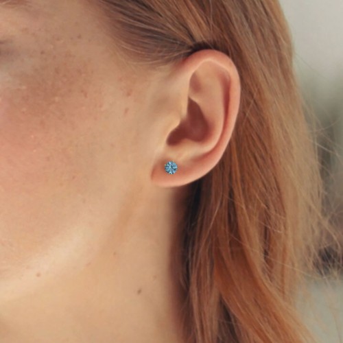 Solitaire Birthstone Necklace and Earrings Set