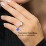 Elegant Duchess Ring with Shoulder Accents – 10K Yellow Gold with White Premium Zirconia and Cubic Zirconia